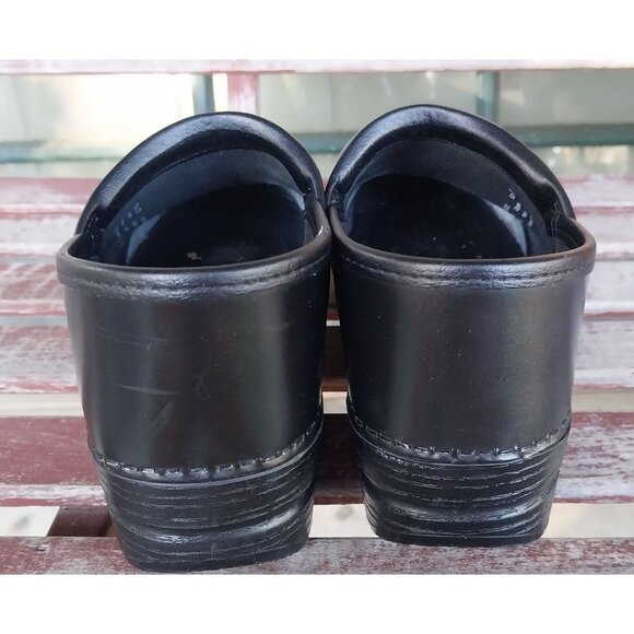 Dansko Womens Black Leather Professional Clogs Size 39 - Picture 4 of 5